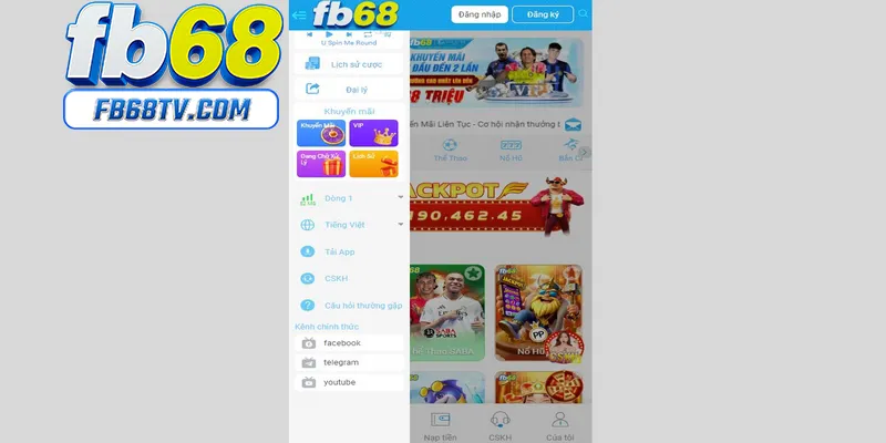 Cài đặt FB68 trên iOS khá đơn giản